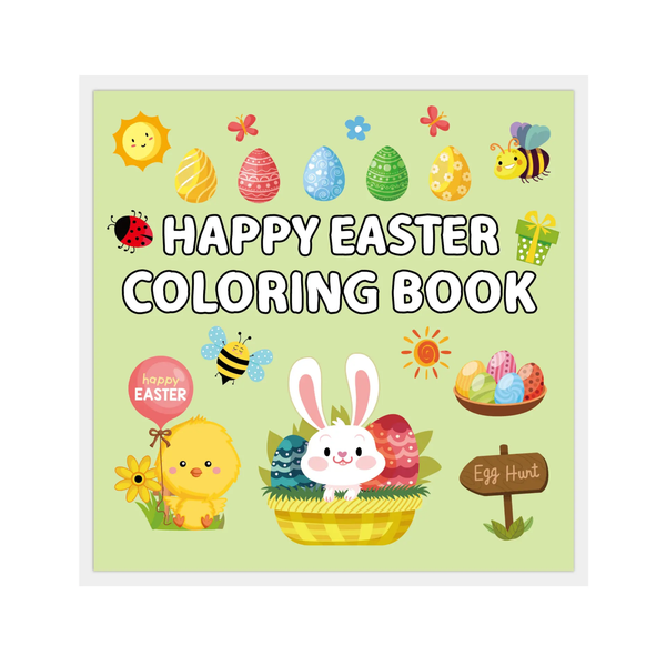 Bold &amp; Easy Coloring Book: Happy Easter