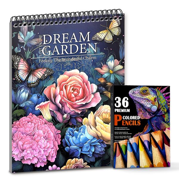 Coloring Book, All-In-One Adult Drawing Experience, Art Set