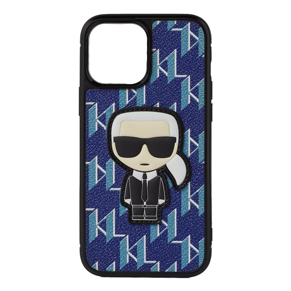 Karl Lagerfeld Monogram Ikonik Cover for iPhone 13 Pro Blue