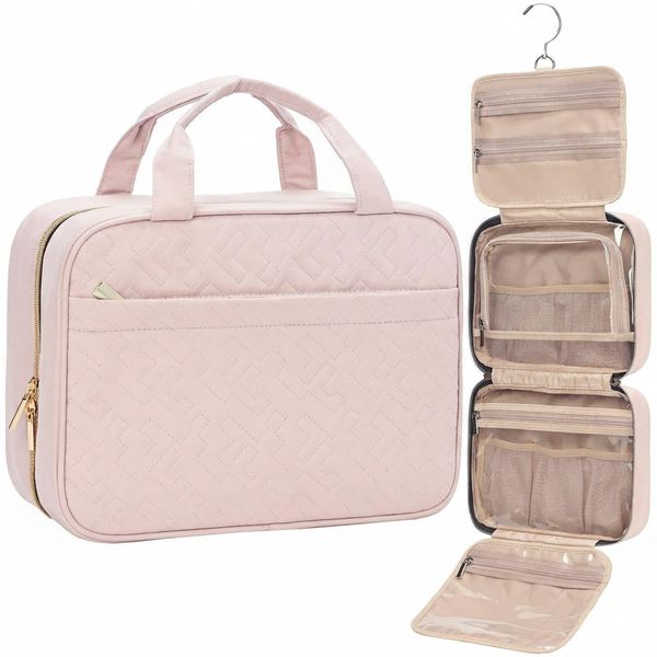 Waterproof Hanging Toiletry Makeup Bag with Hook for Travel