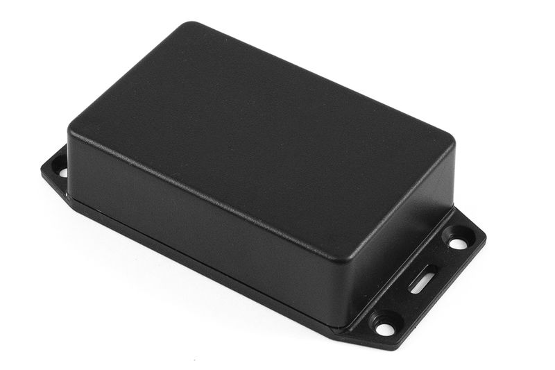 1591XXMSFLBK UL94-HB Enclosure 85×56×24mm Flanged Lid Black
