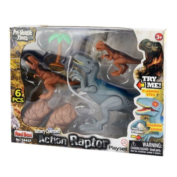 Prehistoric Times Light &amp; Sound Action Raptor Playset