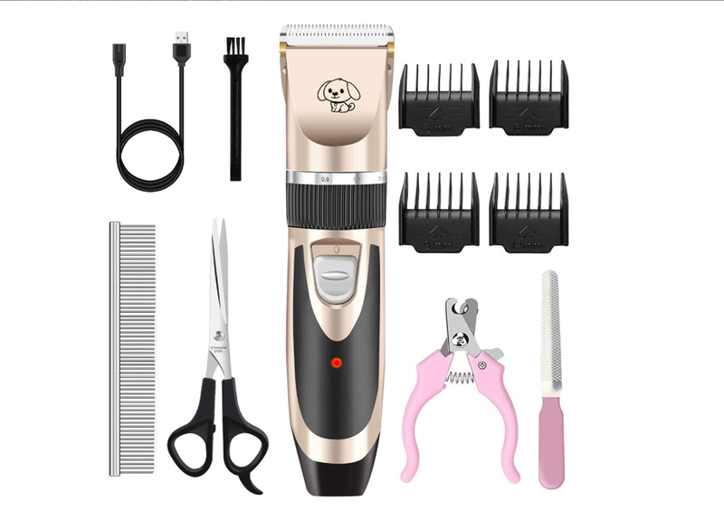 Pets Hair Trimmer Clipper Rechargeable with Grooming Kit