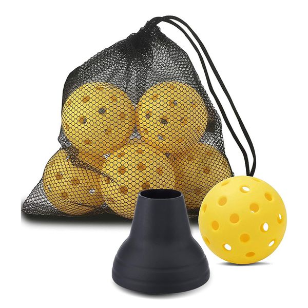 6Pcs-40 Holes Outdoor Pickleball and Balls Picker Upper Grabber