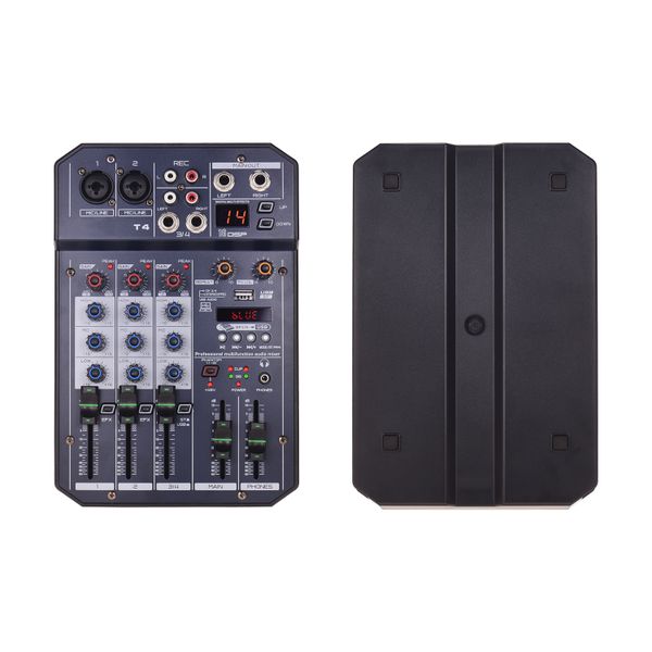 T4 4-Channel Mixer, 16 DSP, +48V, BT/MP3, Recording