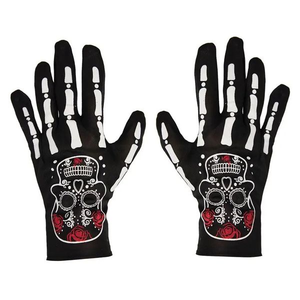 Day of the Dead - Sugar Skull Short Gloves