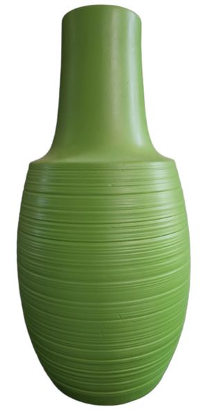 VASE DENALI GROOVED BASE LIME - Décor Essentials