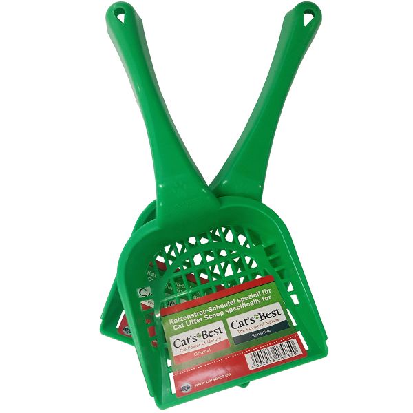 Litter Scoop Bundle 2's (Green) - Ideal for Cat's Best Original Litter