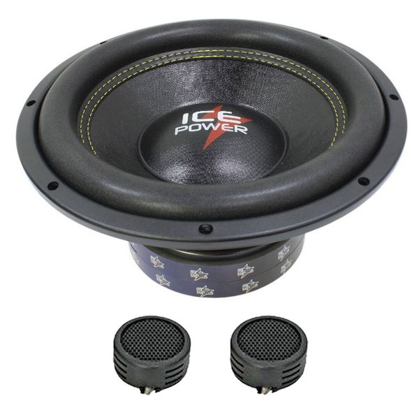 Ice Power IPS-MK12D4 Mini King 12" 28500w D4 DVC Subwoofer &amp; Evo Tweeters