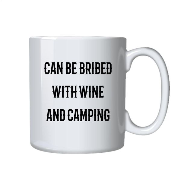 Camping Coffee Mug - Best Funny Novelty Gift Idea for Wine Drinkers