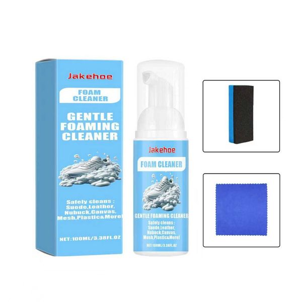 Shoe Foam Cleaner Bundle with Sponge &amp; Towel
