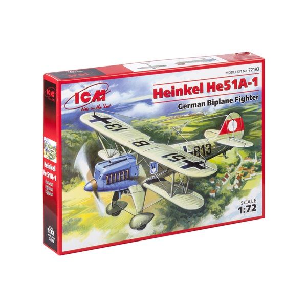 ICM72193 1/72 Henkel He-51 A1 Plastic Kit