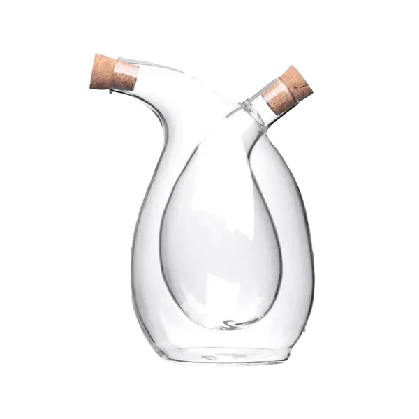 Kitro Glass Oil &amp; Vinegar Transparent Dispenser 11 x 16 cm