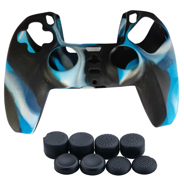 Silicone Case and Finger Grips for PS5 Controller