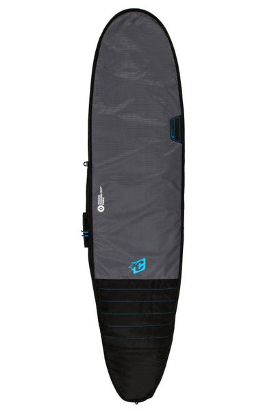Creatures 8 6 Longboard Day Use Surfboard Cover Bag - Charcoal Cyan