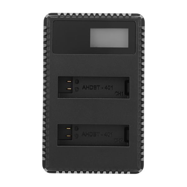 Dual AHDBT-401 Charger with LCD Display