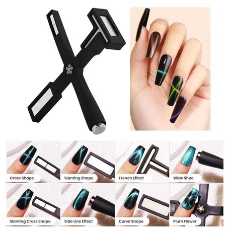 5-in-1 Nail Magnet, Multifunctional Cat Eye Gel Nail Polish Magnet