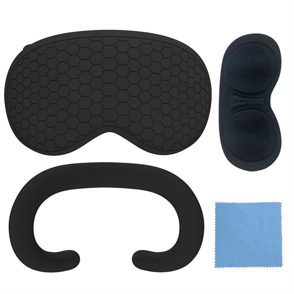 For Apple Vision Pro Eye Mask Kit Dustproof VR Accessories Black