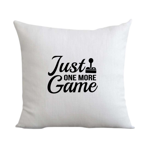 One More Game Gift V1 Gamer Throw Pillow