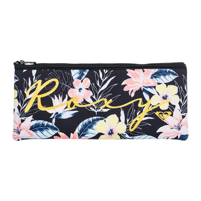 Roxy Girls Happy Wednesday Pencil Case - Anthracite Tropical | Buy ...