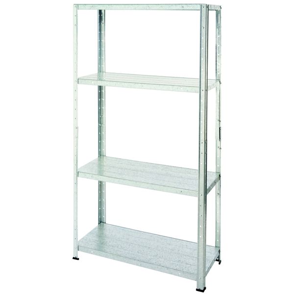 4 Layer Shelf In Galvanized Steel - Fine Living