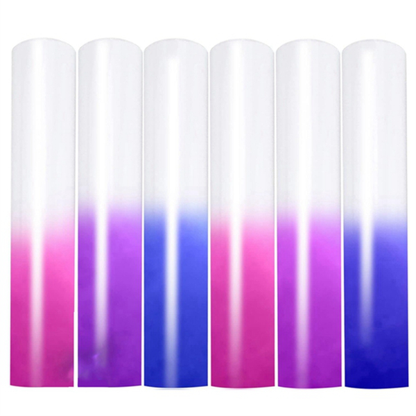 UV Color Changing Puff Vinyl Heat Transfer 6 Sheets Color Changing