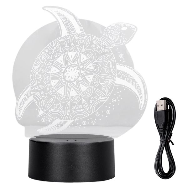 Sea Turtle 3D 7 - Color Touch - Changing LED Night Light