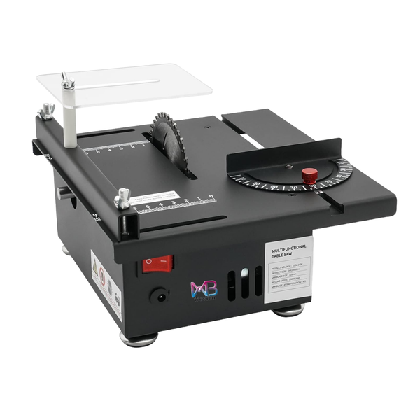 WOVIBO Mini Table Saw Multifunctional Table Saw 7 Speed Adjustable