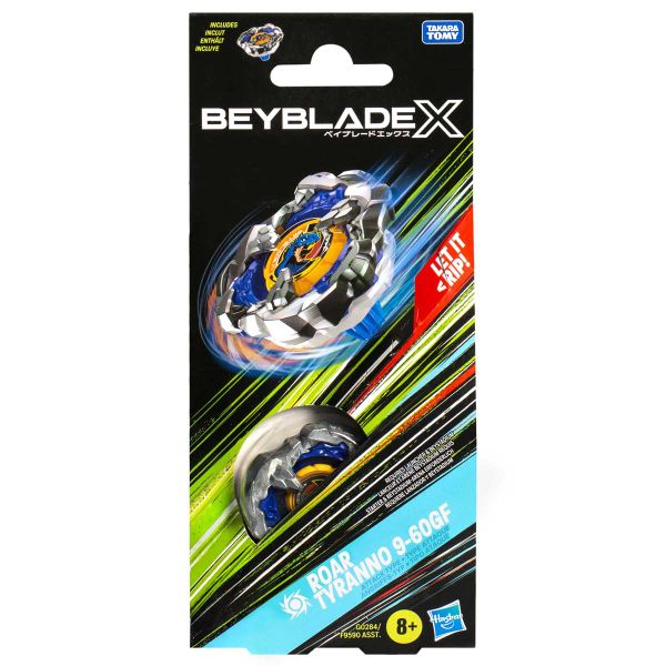 Beyblade X Roar Tyranno 9 60gf Booster Pack Set
