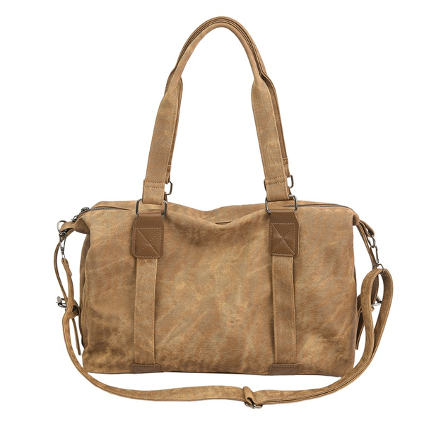 Vintage Large Capacity Travel Duffel Bag with Shoulder Strap