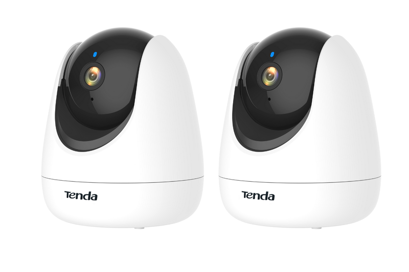 Tenda Security Pan/Tilt Camera 1080P - Twin Pack Smart AI Security