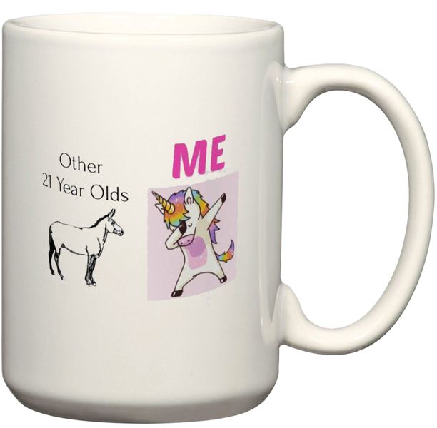 21 Year Old Unicorn Me Birthday For Her Gift Coffee Mug