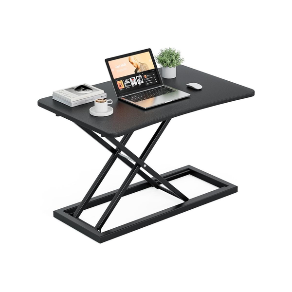 TOXIYA Height Adjustable Desk Converter, Sit-Stand, 73x47cm, Gas Lift.