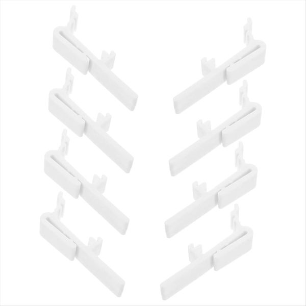 8pcs Vertical Blind Valance Clips Replacement for Blackout Curtains Pom Mat