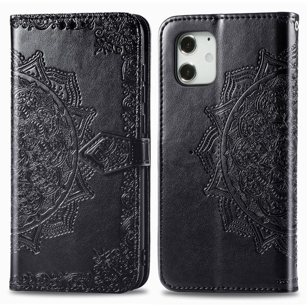 Leather Wallet Case Compatible With iPhone 12 mini Flip Cover