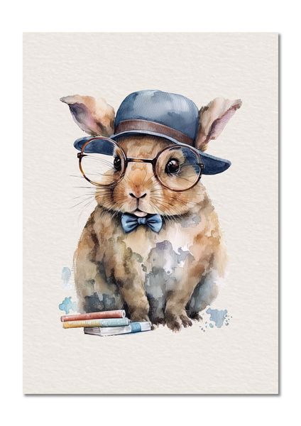 Nursery Wall Art: Dennis The Clever Rabbit