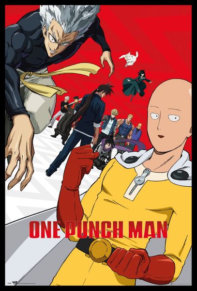 One Punch Man - Season 2 Poster with Black Frame