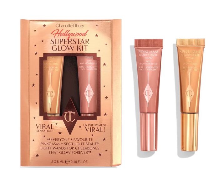 Charlotte Tilbury Hollywood Superstar Glow Kit (Travel Size Duo)