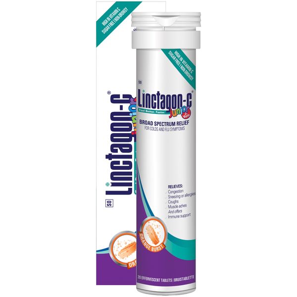 Linctagon C Effervescent Junior Tablets Orange 20's