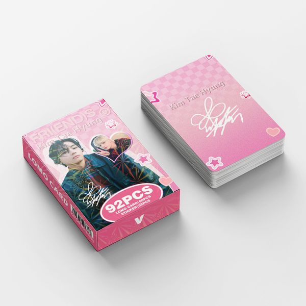 1 pack Kpop V mini Photo album photocards sticker set 94326