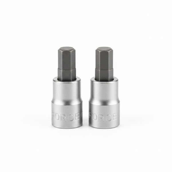 Force 3mm Hex Socket Bit with 1/4 Inch Hex Shank for Screw Driving - 2 Pack
