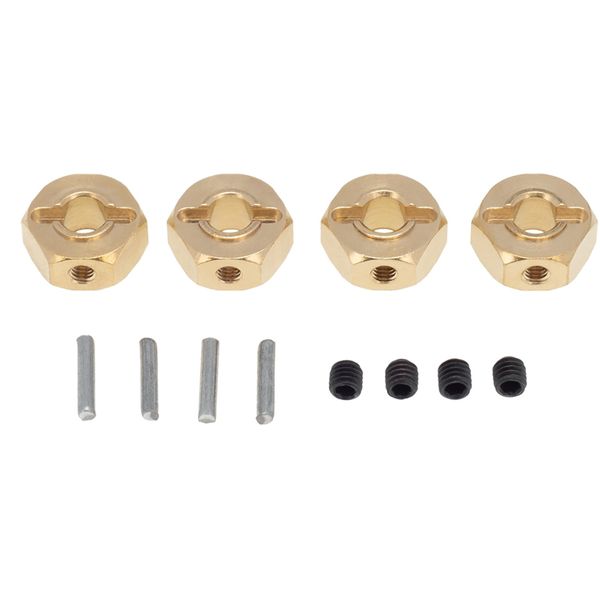 Brass 12Mm Hex Wheel Hub Extended Adapter for Axial Scx10 Iii 6Mm