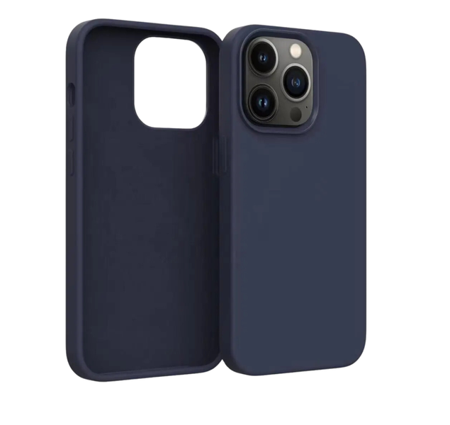 Silicone Bumper Cover for iPhone 15 Pro - Blue