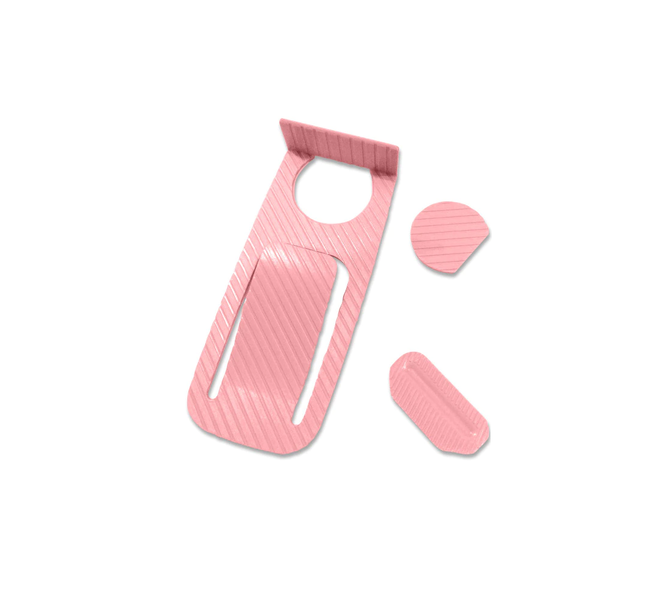 Plastic Wedge Door Stop Stopper - Pink