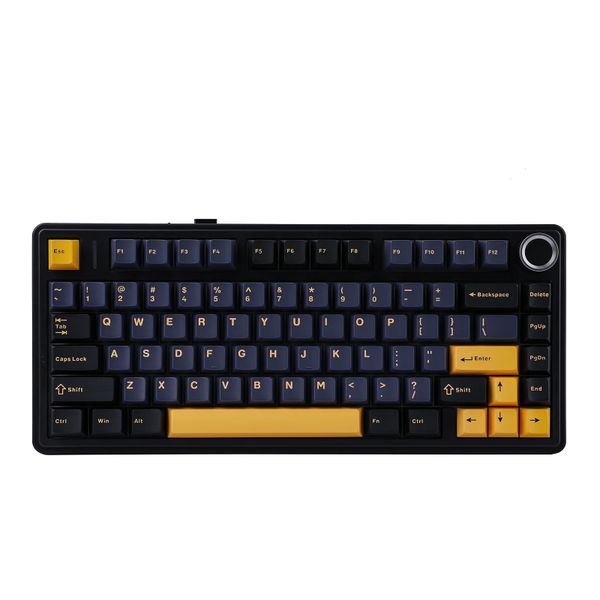 F75 mechanical keyboard, three modes, black