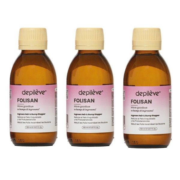 Depileve Folisan 15ml - Salicylic Acid - Prevents ingrowns/pimples (3pc)