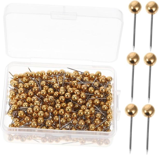 600 Pcs Round Decorative Push Pins Heavy Duty Thumb Tacks for Bulletin