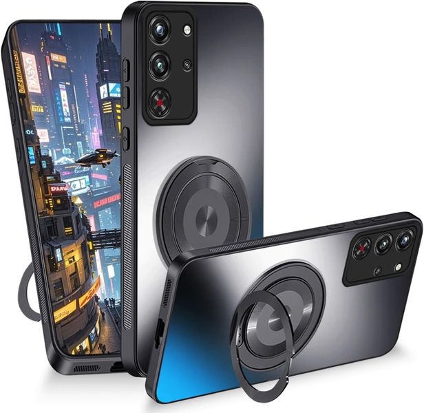 Magnetic Stand PC Matte Phone Case Compatible With nubia RedMagic 10S Pro