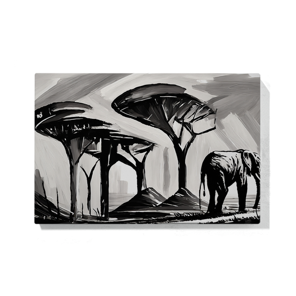 Canvas Wall Art - Mono Saharan Plains