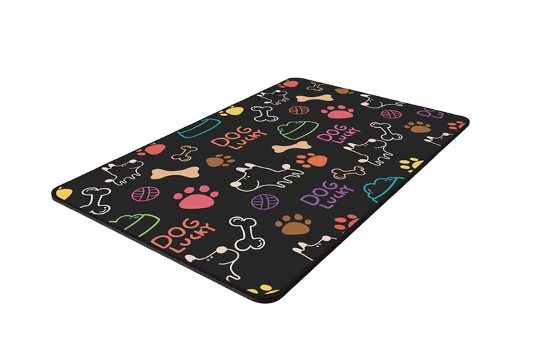 Waterproof Quick Absorbent Dog Cat Feeding Placemat for Food Grey